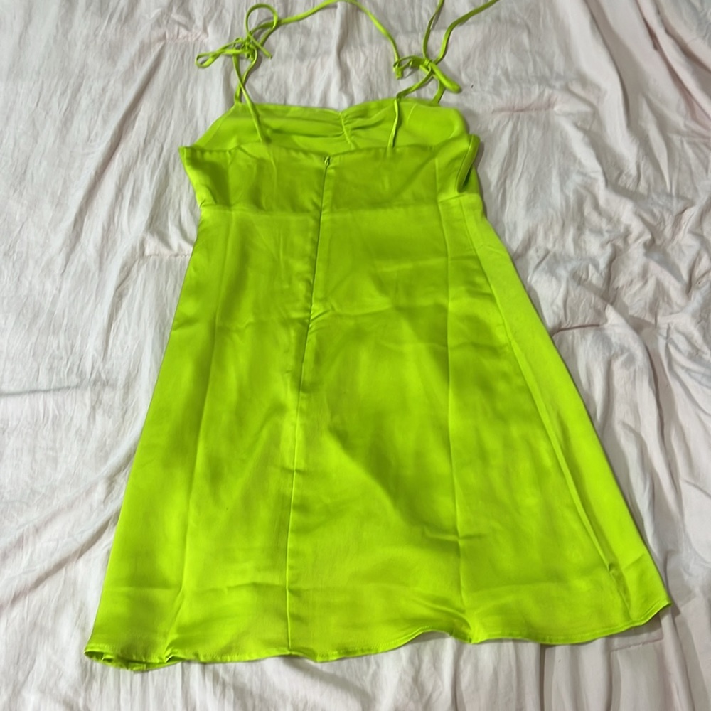NWOT Nordstrom BP Green Tie Strap Minidress